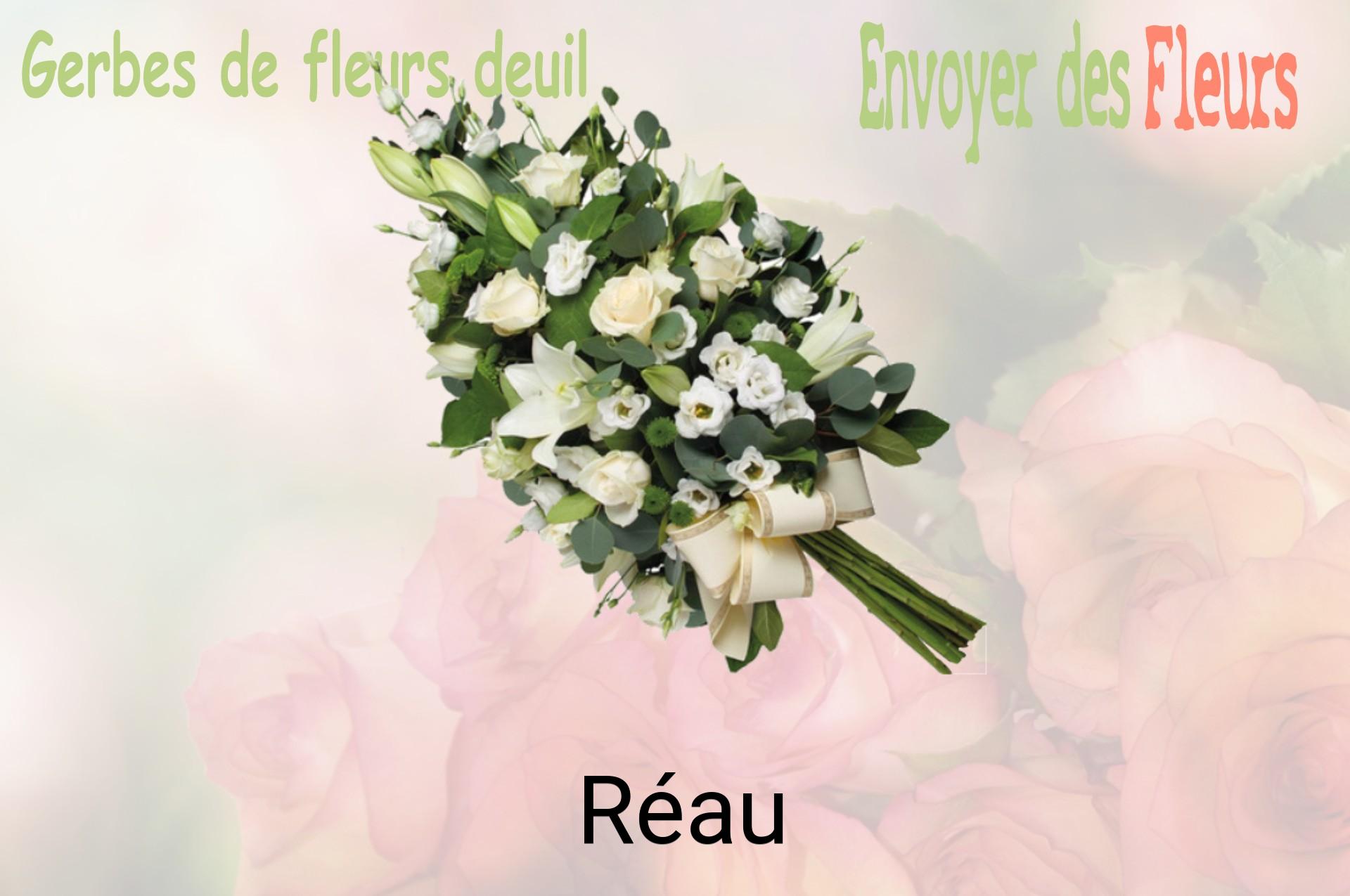Gerbe de fleurs de deuil livrée à Réau